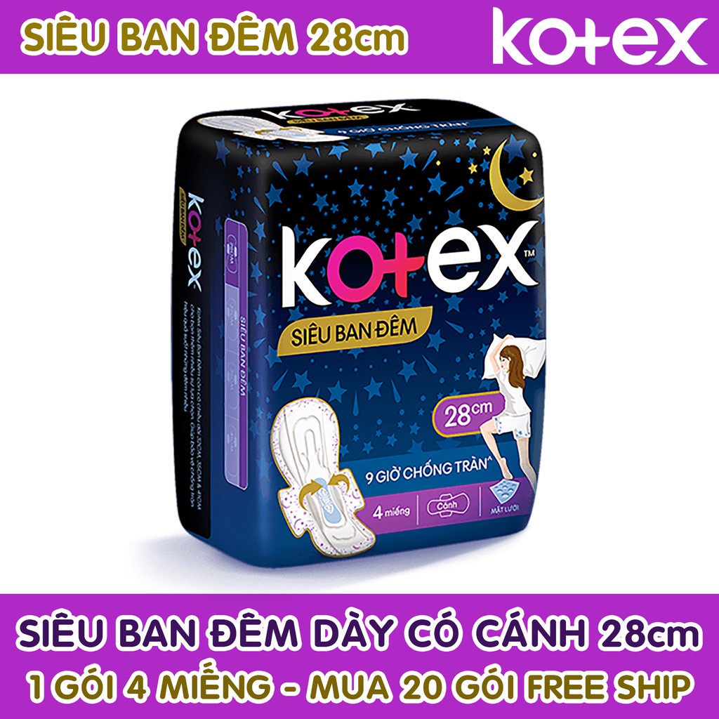 [ ĐỦ LOẠI] BĂNG VỆ SINH KOTEX SIÊU THẤM, COOL FRESH.