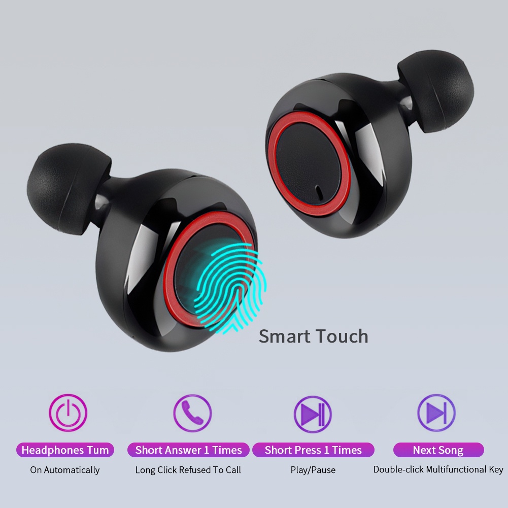 Tai Nghe Bluetooth 5.0 Y50 TWS Chống Thấm Nước Giảm Tiếng Ồn
