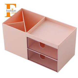 Hộp Đựng Bút Để Bàn Bằng Nhựa Màu Hồng