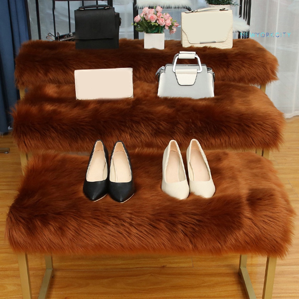 Ny- Thảm Lông Cừu Giả Rộng Rãi Lót Sàn Nhà Làm Việc Đơn Giản Đa Ứng Dụng