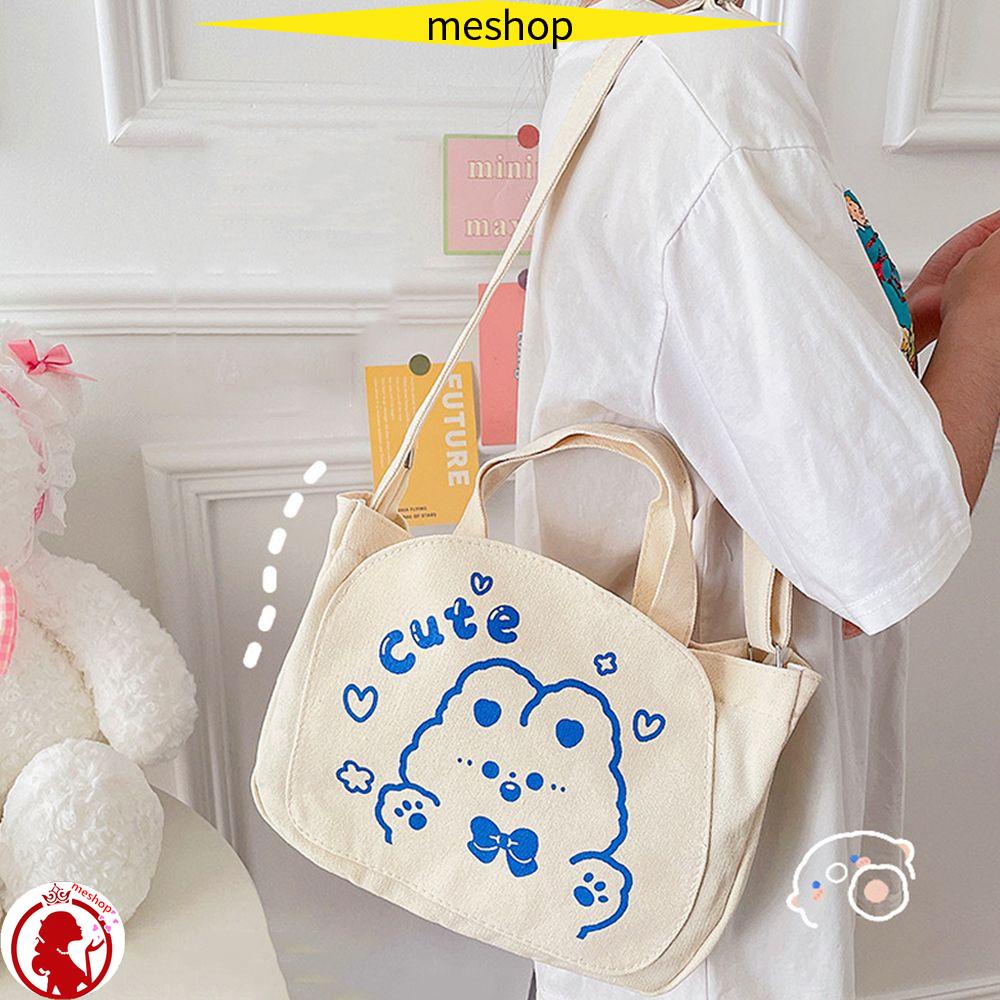 Balo Đeo Vai Bằng Vải Canvas In Hình Hoạt Hình Dành Cho Học Sinh