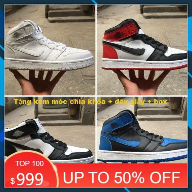 F sale NEW- Chất -  [Số 1] Giầy thể thao nam nữ cao cổ các màu fullbox JORDAN1 . RẺ VÔ ĐỊCH XCv V :