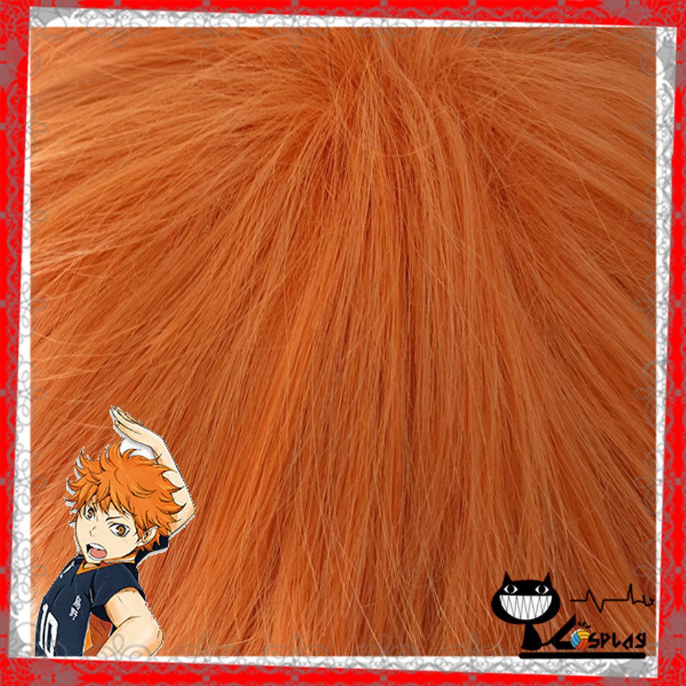 [sẵn] Wig/tóc giả Hinata Shouyou (hoặc Nick) - Haikyuu!!/zotopia (cơ bản màu cam nam xù) tại Miu Cosplay