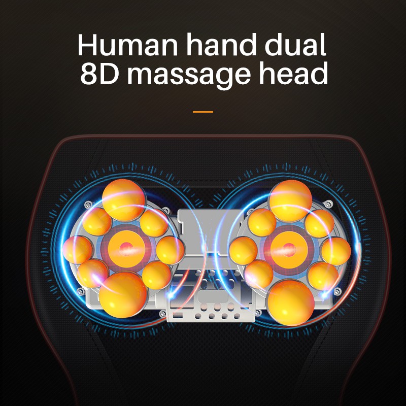 [Mã FMCG100K - 10% đơn 500K] Máy Massage Cổ Jinkairui Shiatsu Sử Dụng Kép Với Hệ Thống Sưởi Hồng Ngoại Thiết Kế Di Động