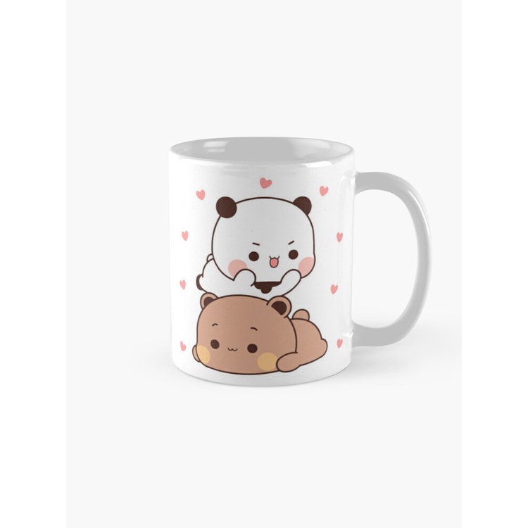 Cốc sứ uống nước in hình mèo mochi so cute cốc uống trà cafe