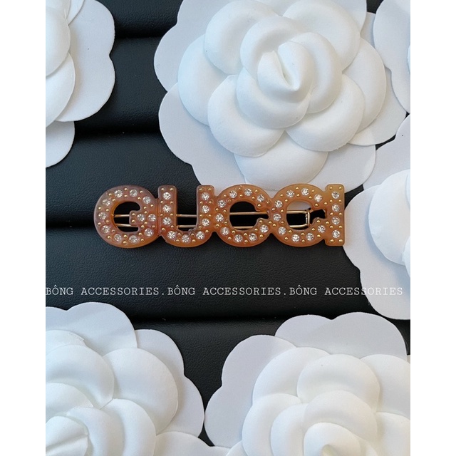 Kẹp tóc gucci đính đá