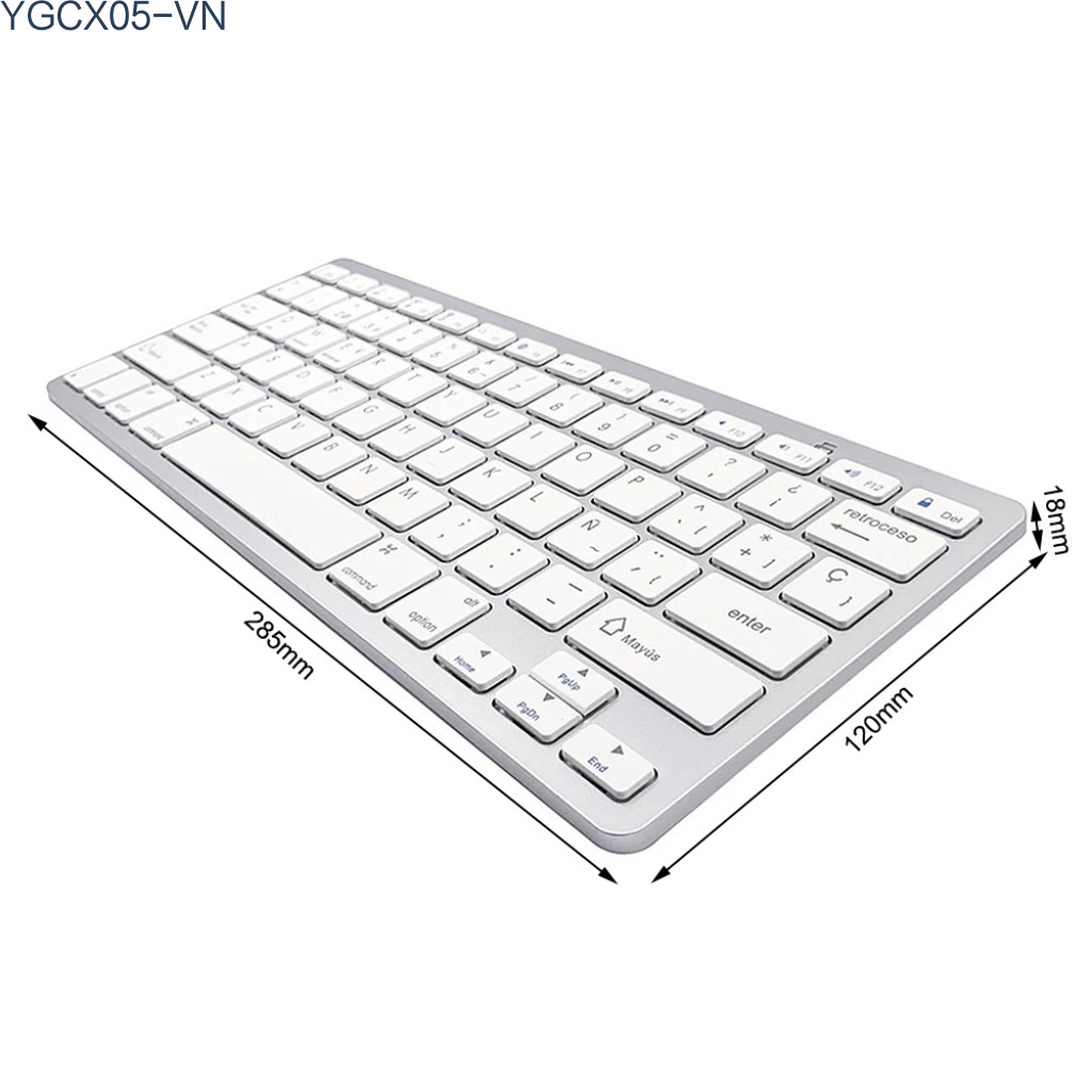 Bàn Phím Không Dây 78 Phím Bt 3.0 Siêu Mỏng Hỗ Trợ Windows / Ios / Android Điện Thoại | BigBuy360 - bigbuy360.vn