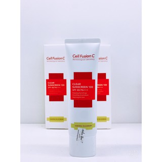  (Da dầu) Kem chống nắng CELL FUSION Clear Sunscreen 50ml (Vạch xanh)