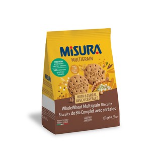 Bánh qui lúa mì, ngũ cốc, 4 loại ngũ cốc Misura Ý 120g dùng dầu hướng dương