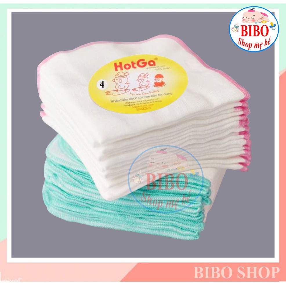 Khăn Sữa Gạc 4 Lớp,5 Lớp HotGa (25x27cm), Khăn Sữa Cho Bé Sơ Sinh