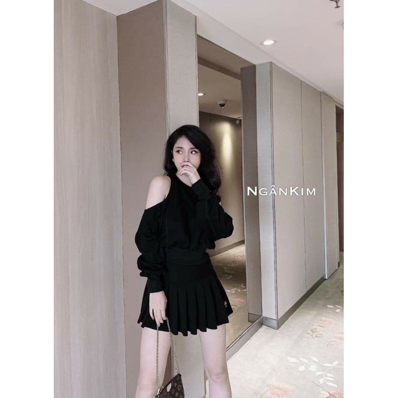 áo khoét vai đai lưng siu xinh
