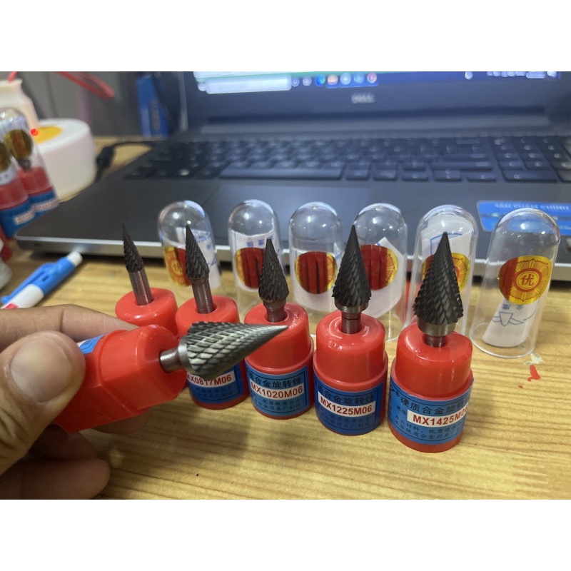 Mũi mài mũi doa hợp kim cán 6 MX 6mm 8mm 10mm 12mm 14mm 16mm