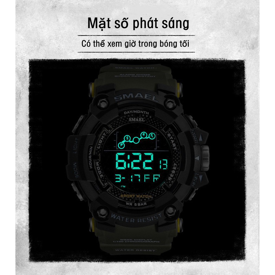 đồng hồ nam  cao cấp chống nước đồng ho nam máy cơ SMAEL JAPAN | BigBuy360 - bigbuy360.vn
