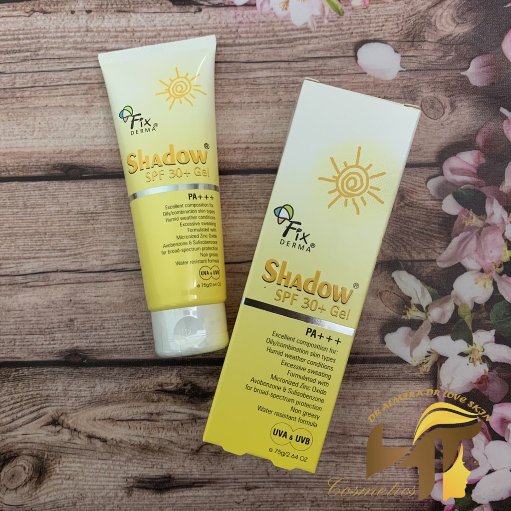 Gel Chống Nắng Cho Da Dầu Fixderma Shadow SPF 30+ tube 75g không gây nhờn rít | BigBuy360 - bigbuy360.vn