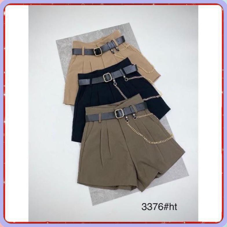 Quần Short Nữ Kèm Đai Quần Sooc Đùi Nữ Kèm Đai Sang Chảnh Chất Dày Dặn Mềm Mát Dễ Phối Đồ Tôn Dáng.  [ HÀNG CAO CẤP ] | BigBuy360 - bigbuy360.vn