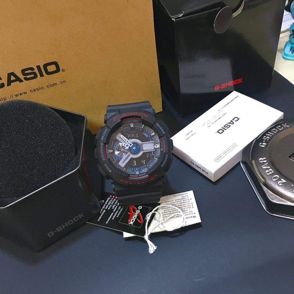 Đồng Hồ Thể Thao Casio G Shock. Gshock Hai Màu Chống Thấm Nước Thời Trang Cho Nam Và Nữ Gshock Ga110