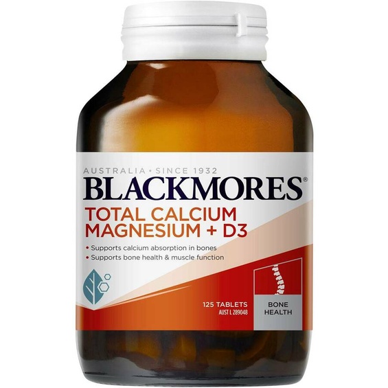[Hàng chuẩn Úc] Viên uống bổ xương khớp Blackmores total calcium &amp; magnesium + D3 200 viên bổ sung canxi, magiê và d3 Úc