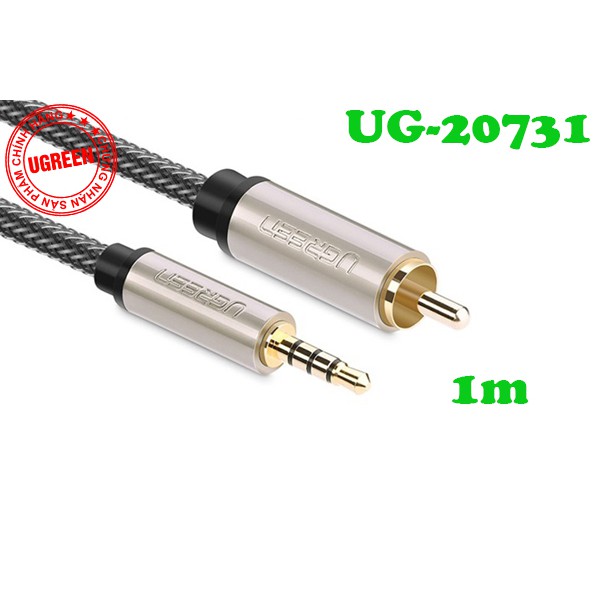 [RẺ NHẤT SHOPEE] Cáp Audio 3.5mm to Coaxial (RCA) dài 1M chính hãng Ugreen 20731