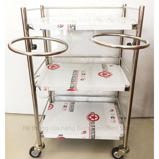(TẶNG KÈM 2 BÁT NƯỚC INOX) KỆ INOX SPA