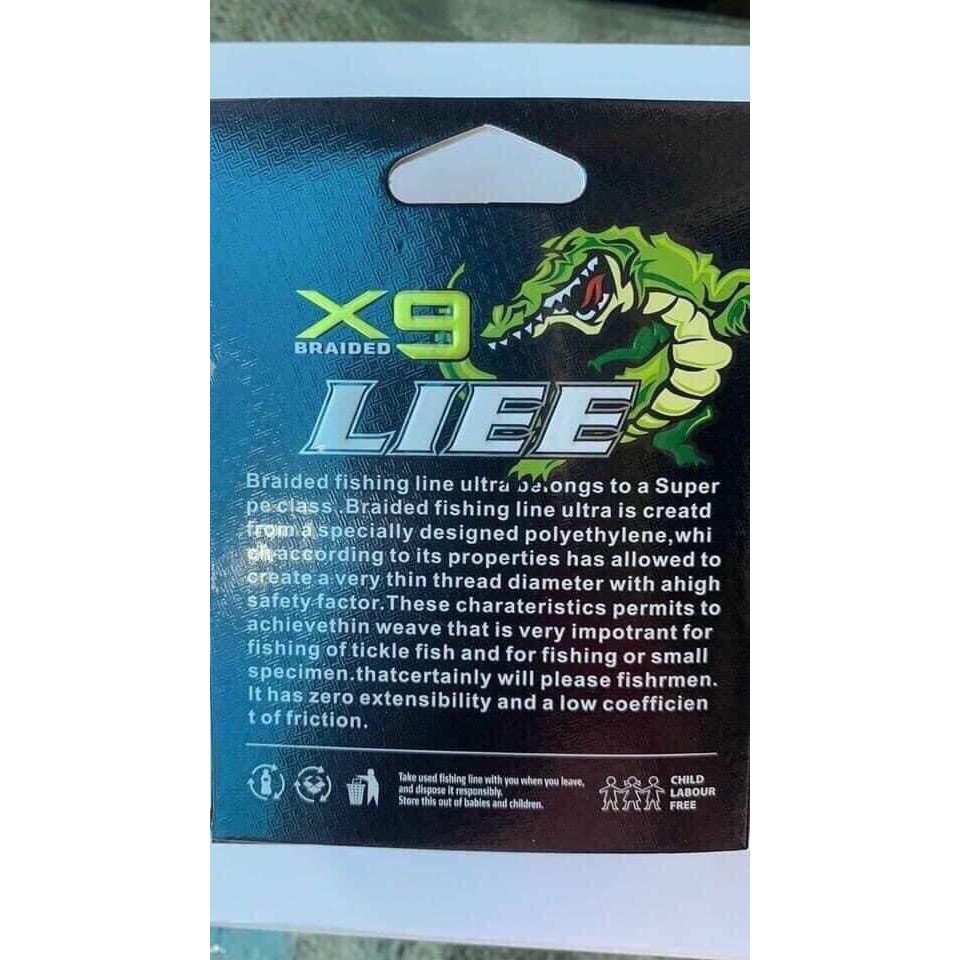Dù Câu Cá cao cấp X9 PE Braide , 150m màu xanh , bền , giai và chống sờn là đặc điểm trung của dong Dù PE