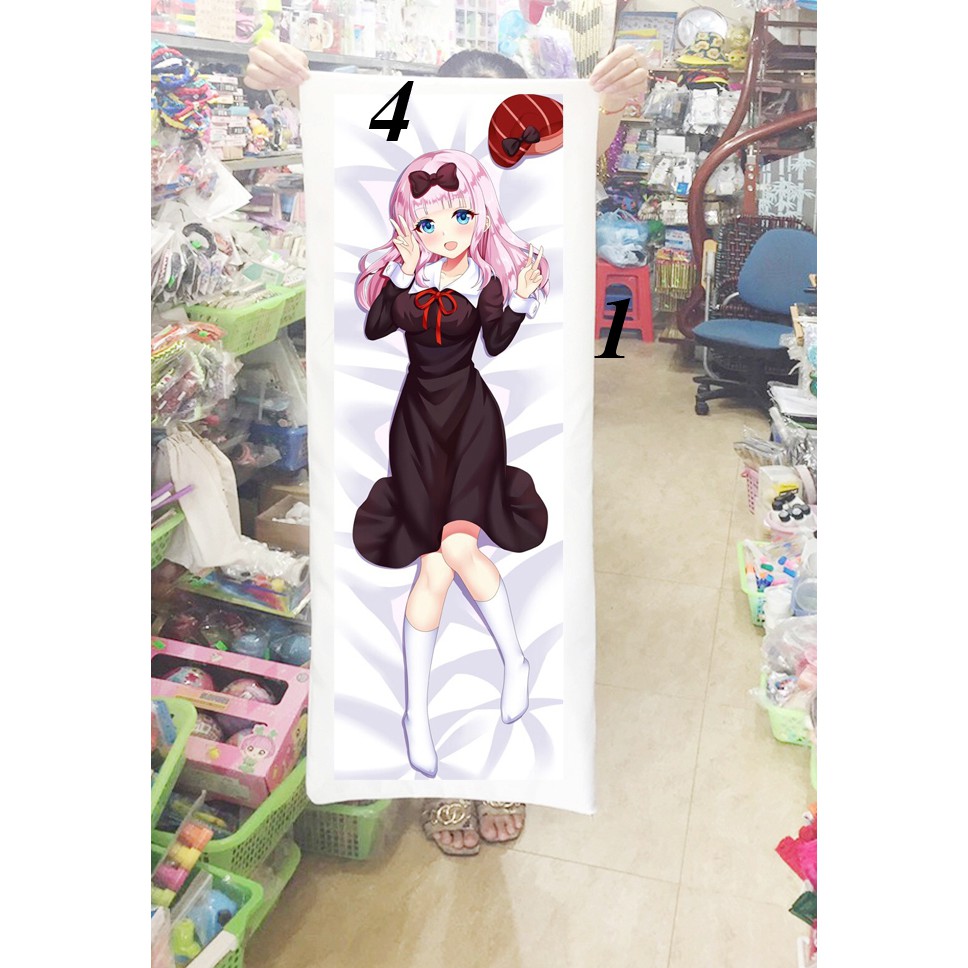 Gối ôm anime Chika Fujiwara Kaguya-sama Love Is War1mx40cm (Tặng 1 poster hoặc 1 huy hiệu)