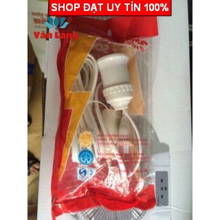 Đui đèn liền dây kèm công tắc 5A - 250V ,đui đèn liền dây dài 5 mét