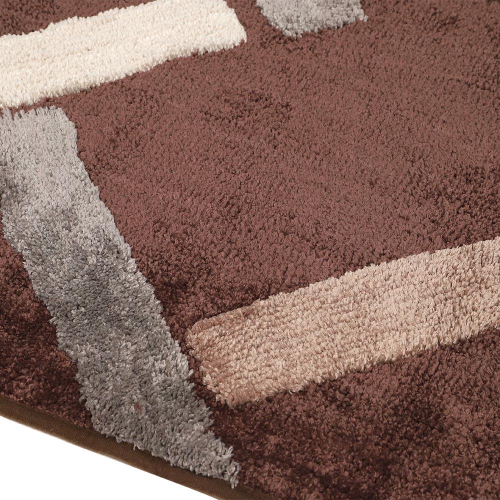 HomeBase HLS Thảm lót sàn lau chân phòng tắm Microfiber chống trượt SPARK  Thái Lan W45xH120xD1,5 màu nâu