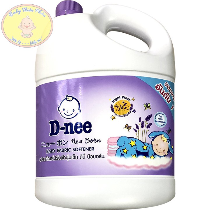 Dung Dịch Xả Quần Áo Cho Bé D-nee - Chai 3000ml (Tím)