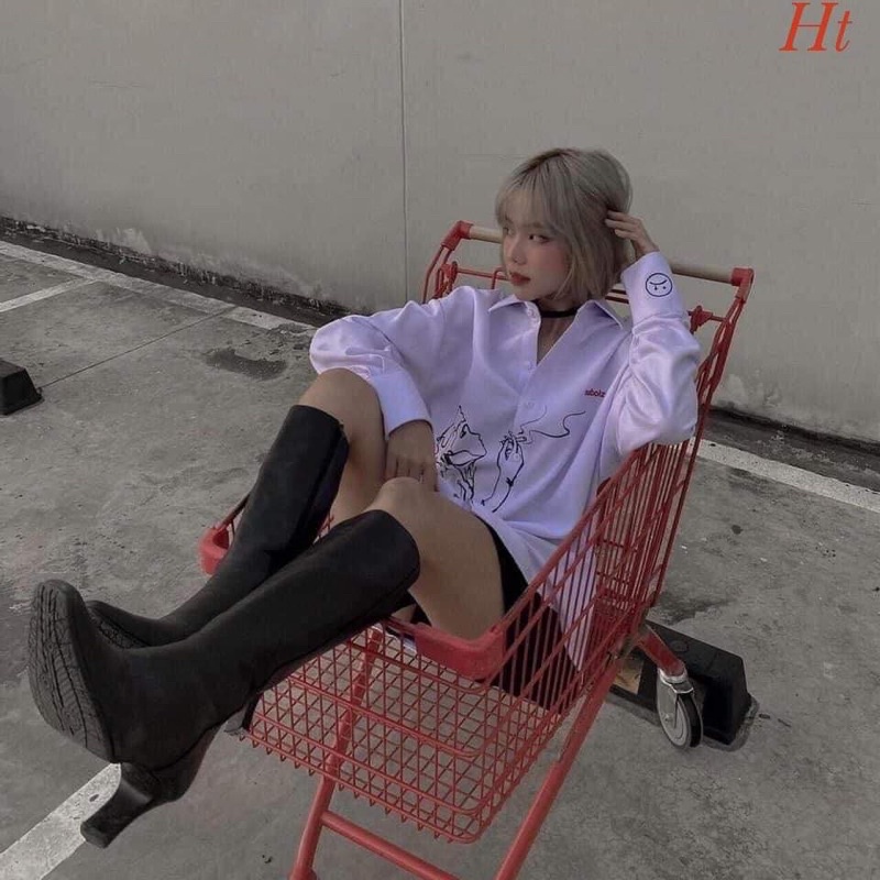 Áo sơ mi Sad khói dài tay H2A588