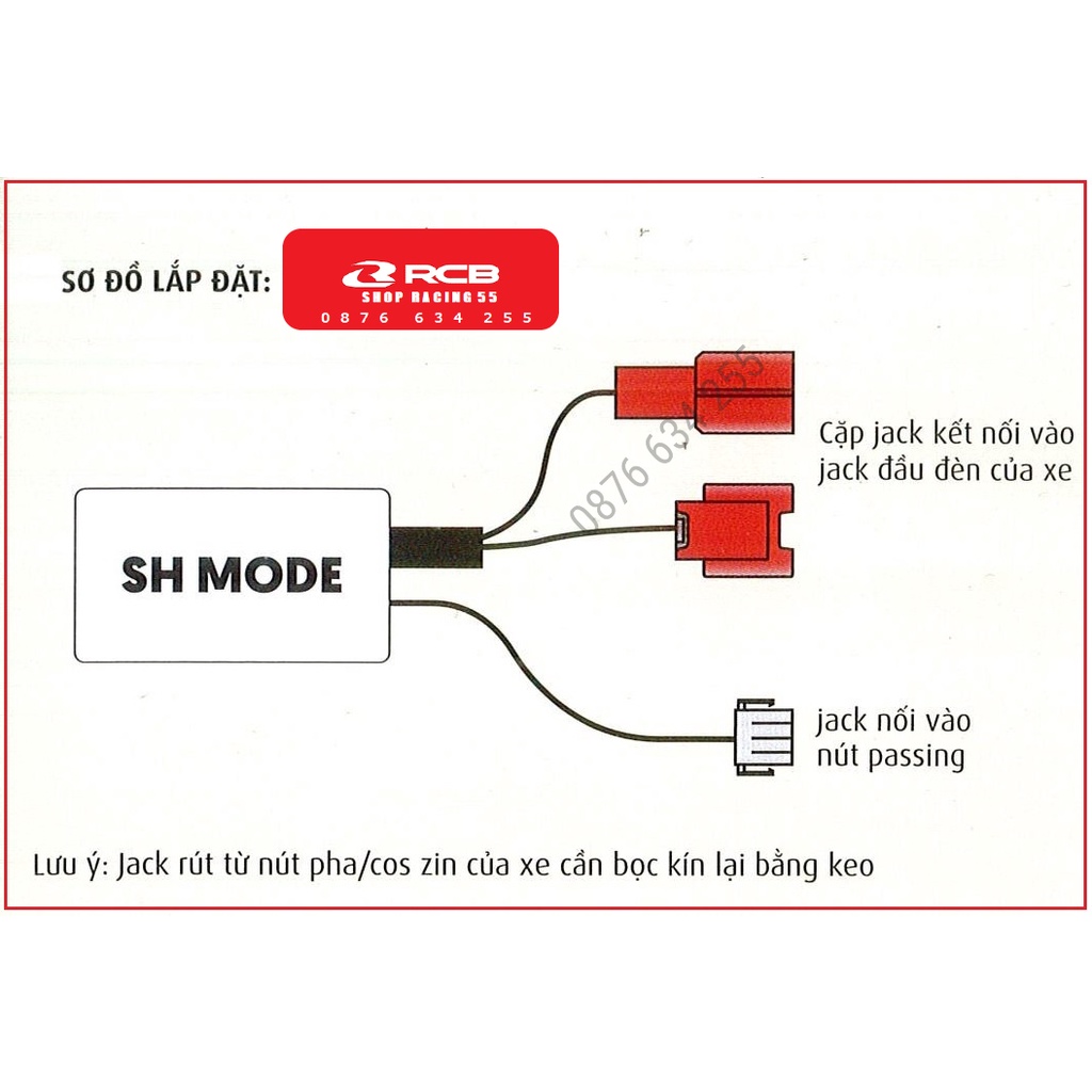 Mạch tắt đèn SH Mode 2021 2022 2023 Tích hợp Passing - BH 1 năm