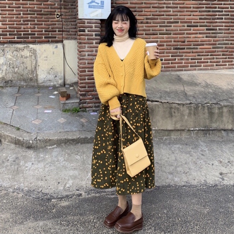 FULL SET : Đầm + Cardigan