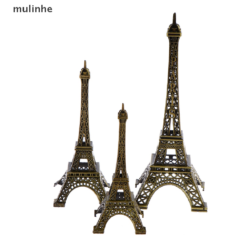 Mô Hình Tháp Eiffel Bằng Kim Loại Đồng Phong Cách Paris Cổ Điển Dùng Để Trang Trí Nhà