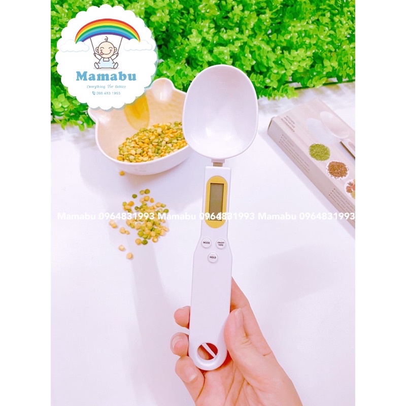 Thìa Cân Điện Tử Tiểu Ly Cân Đong Gia Vị Nguyên Liệu Làm Bánh Và Đồ Ăn Dặm Cho Bé Từ 0.1g Đến 500g Mamabu