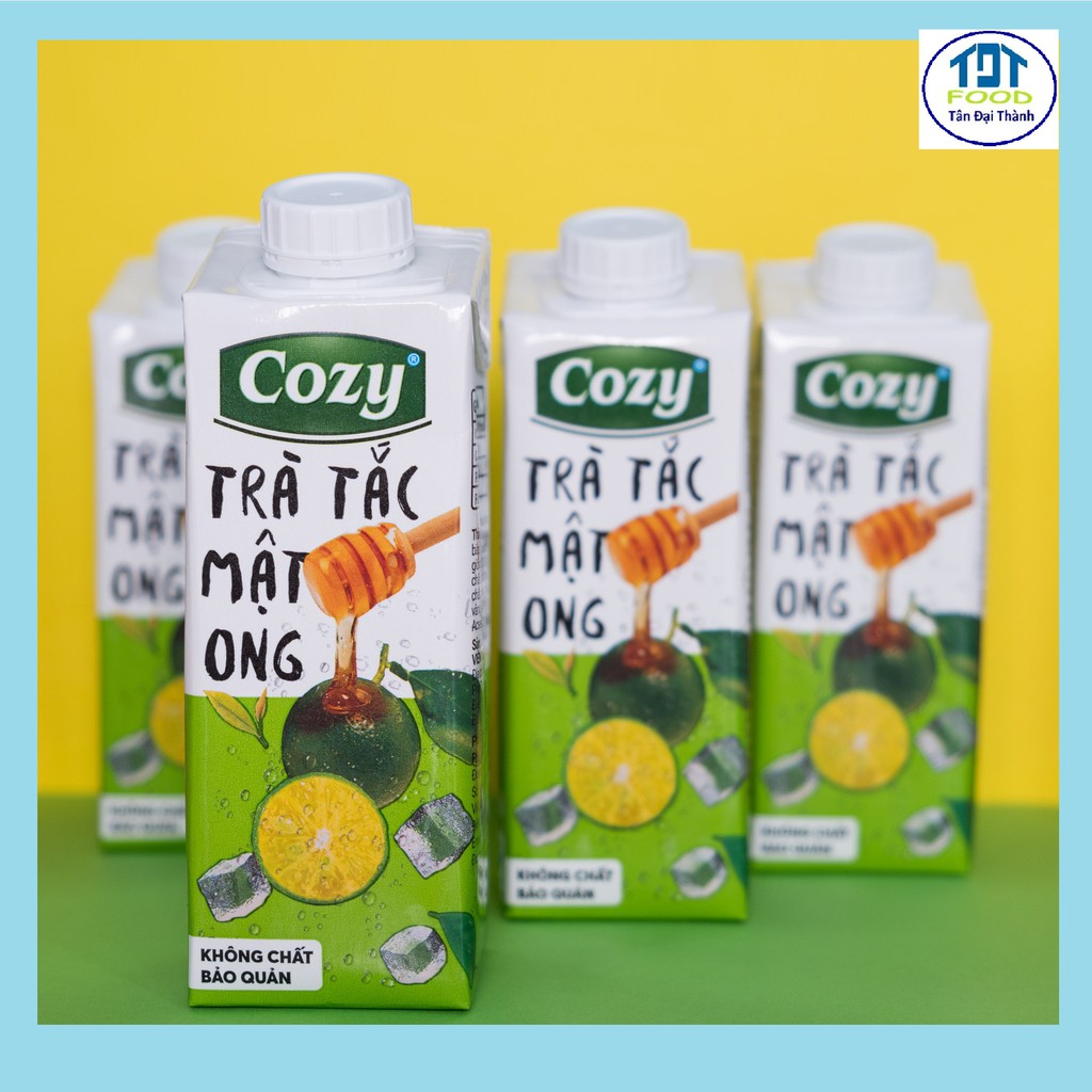 Cozy Lốc 4 Trà Tắc Mật Ong hộp 225ml