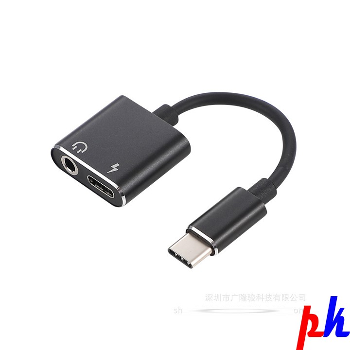 Jack chuyển type C sang 3.5 kèm cổng sạc TC01