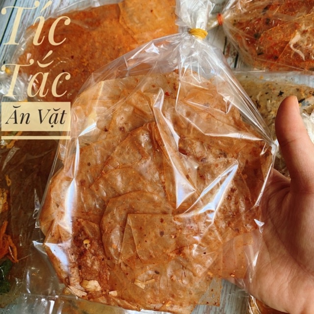 BÁNH TRÁNG XÌ KE MUỐI NHUYỄN TỎI PHI SIÊU CAY SIÊU NGON! XIKE 30GR
