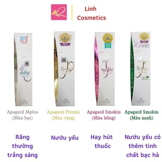 Kem đánh răng trắng sáng cao cấp Apagard Nhật Bản đủ 4 màu trắng xanh vàng hồng