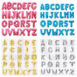 [Sỉ 1,5k ] Bong Bóng Chữ Cái Bóng Kiếng Tráng Nhôm Ghép Tên Sinh Nhật tùy chọn màu