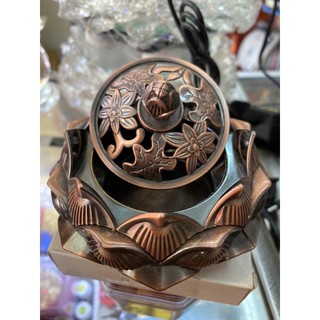 Lư Đốt trầm hoa sen bằng đồng