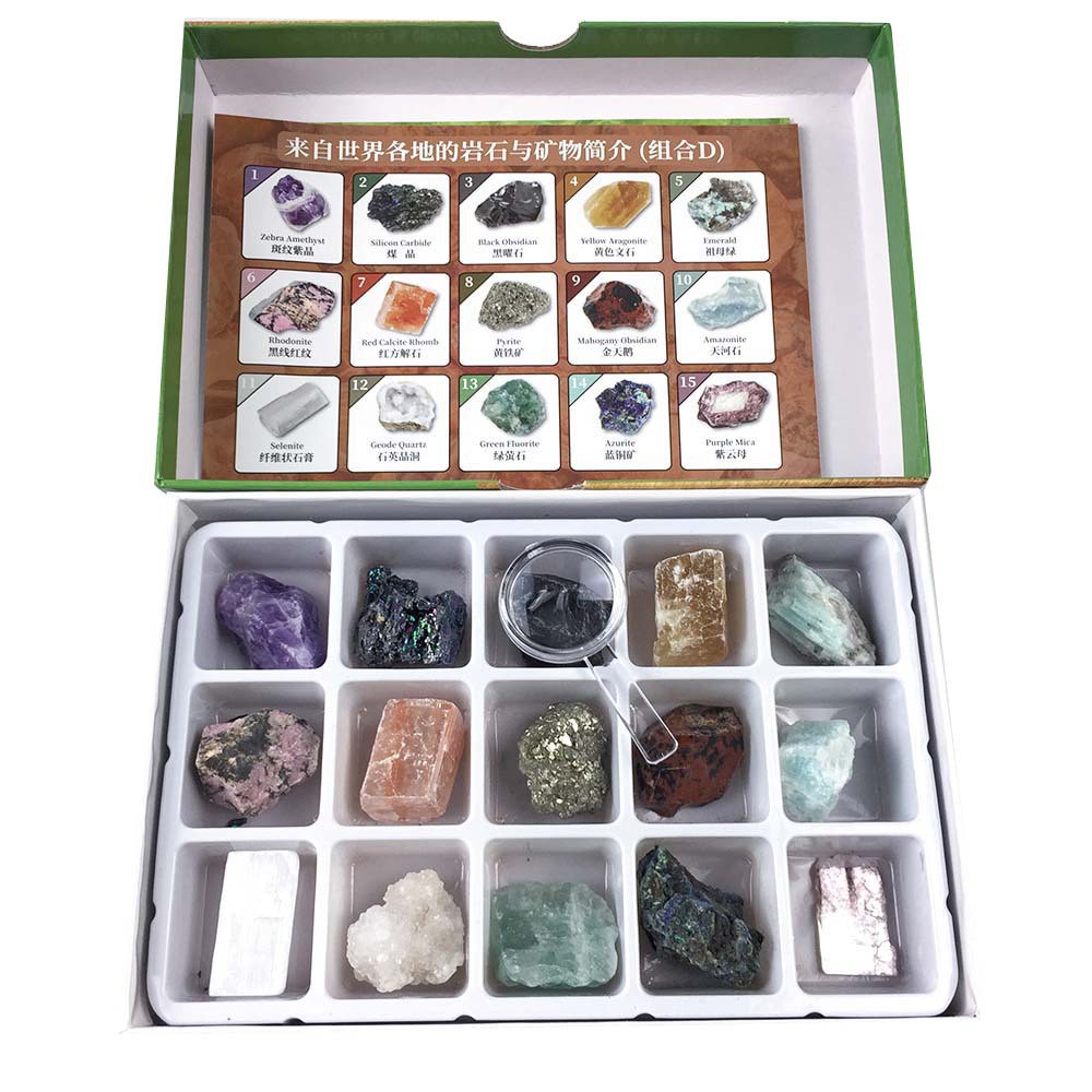 Bộ sưu tập đá quý với 15 loại đá quý độc đáo