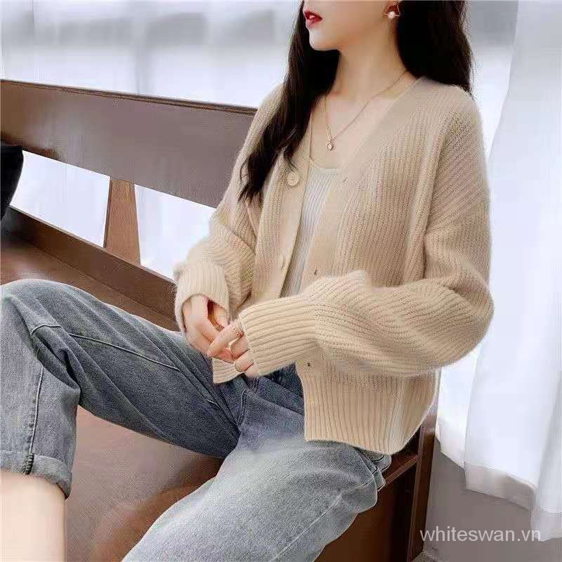 Áo Khoác Cardigan Ngắn Dáng Rộng Thời Trang Mùa Thu 2021s Cho Nữ | BigBuy360 - bigbuy360.vn