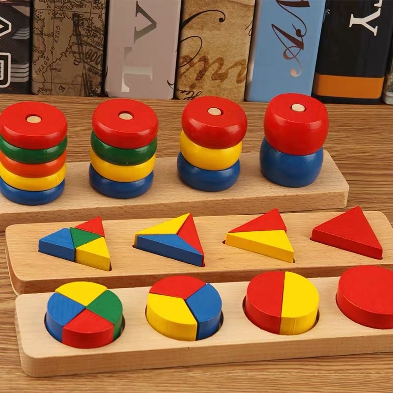 Bộ giáo cụ Montessori 8 món loại 1 cho bé