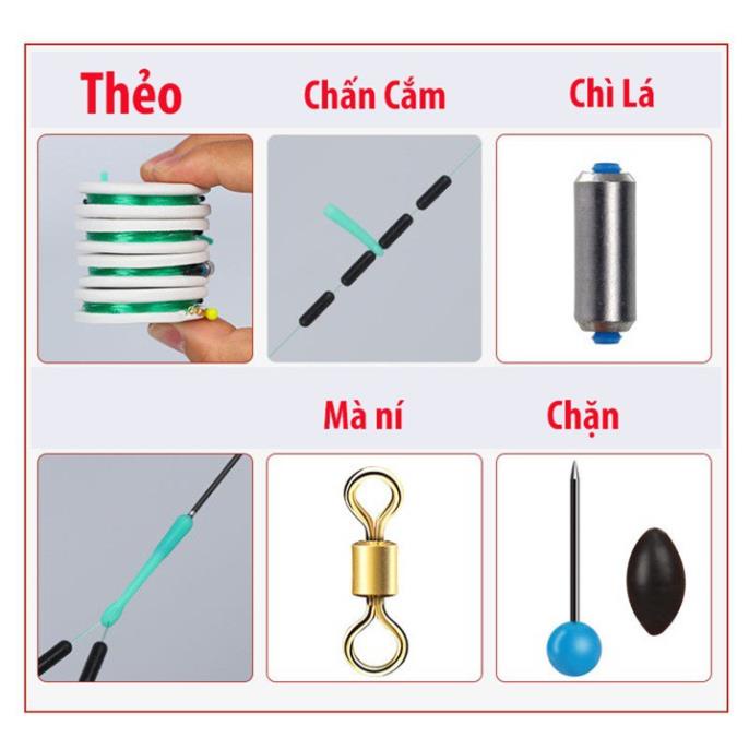 Dây Trục Câu Đài Buộc Sẵn Dây Câu Cá Tàng Hình Siêu Rẻ DC3 đồ câu FISHING_HD