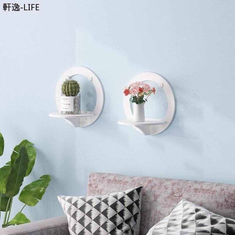 Set 2 Kệ Tròn Gắn Tường Decor Mẫu Mới Siêu Xinh