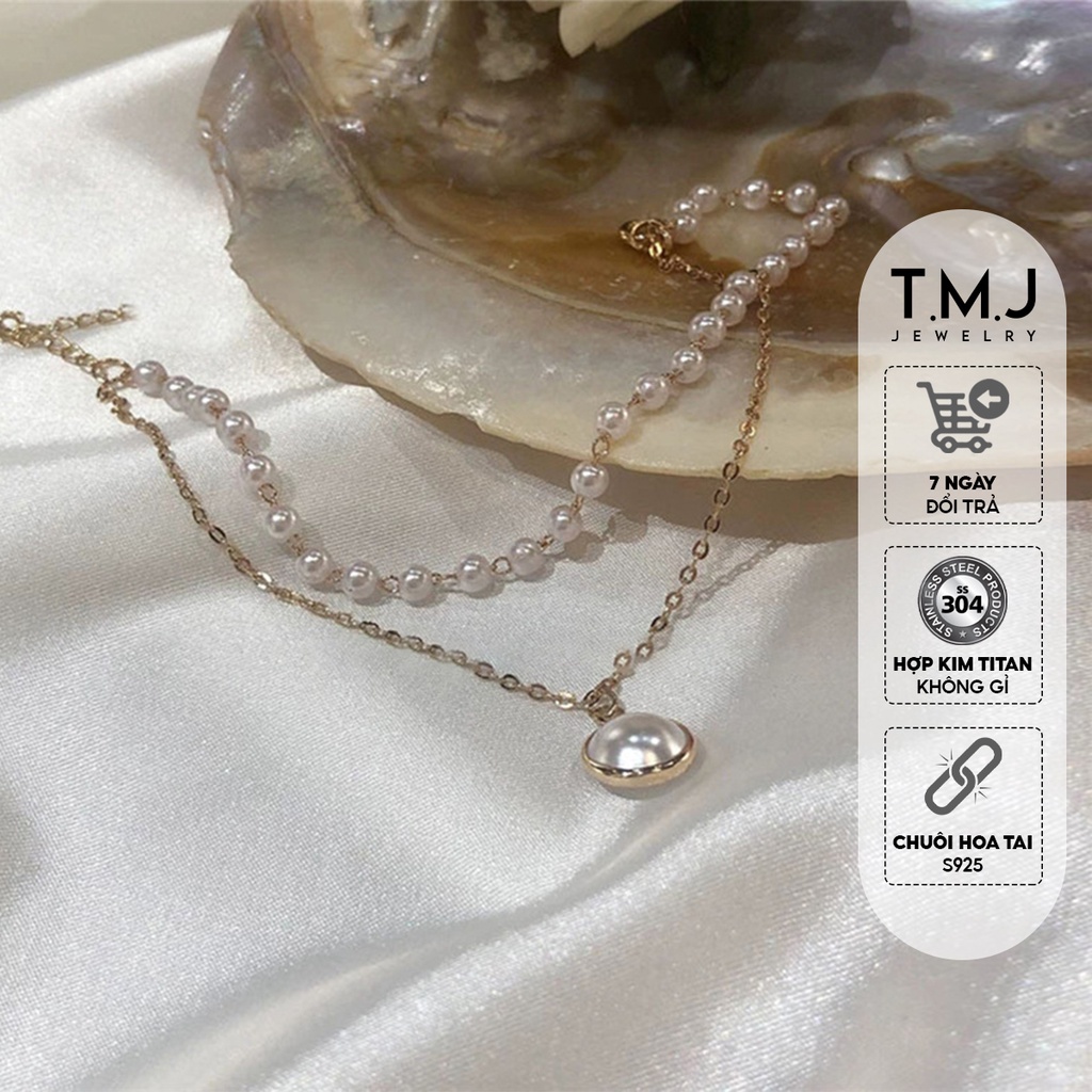 Vòng tay nữ TMJ mạ vàng 18k bền màu phong cách retro cổ điển Pháp ngọt ngào - vt01