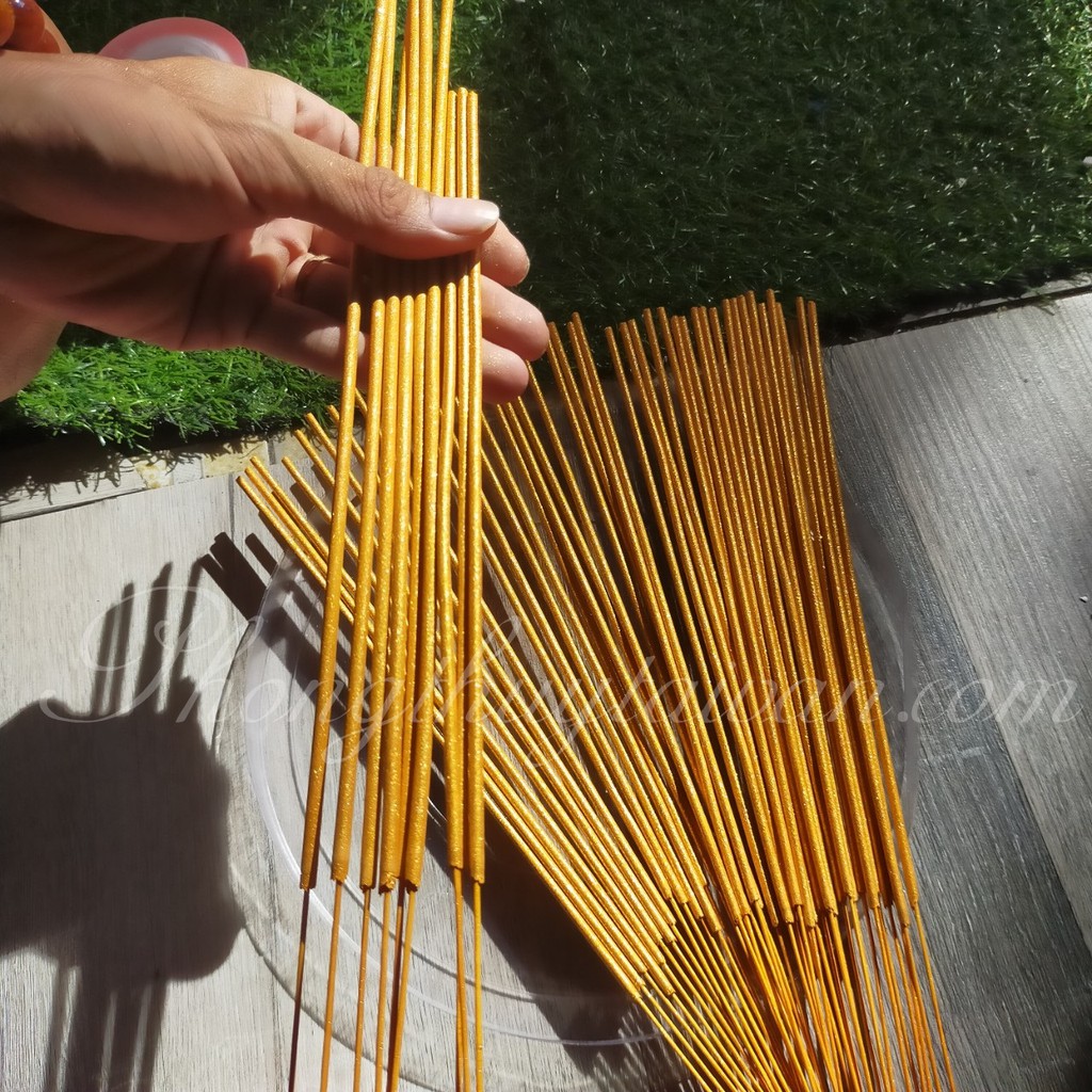 Nhang Thần Tài "Cuộn tàn-Không khói-Thân to" 290 cây/thẻ