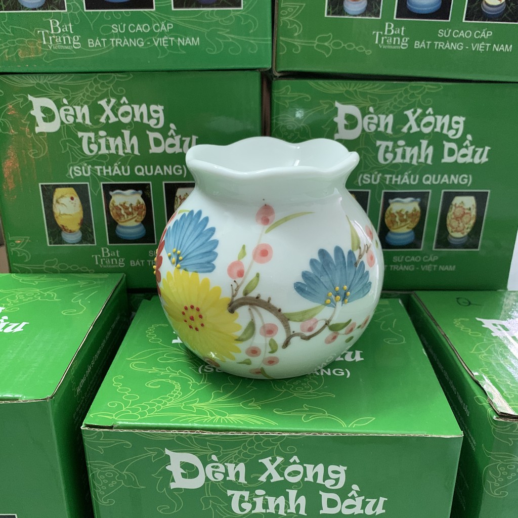 Chao đèn xông tinh dầu gốm sứ Bát Tràng (Không bao gồm đế và bóng - Dùng để thay thế khi lỡ làm bể vỡ)