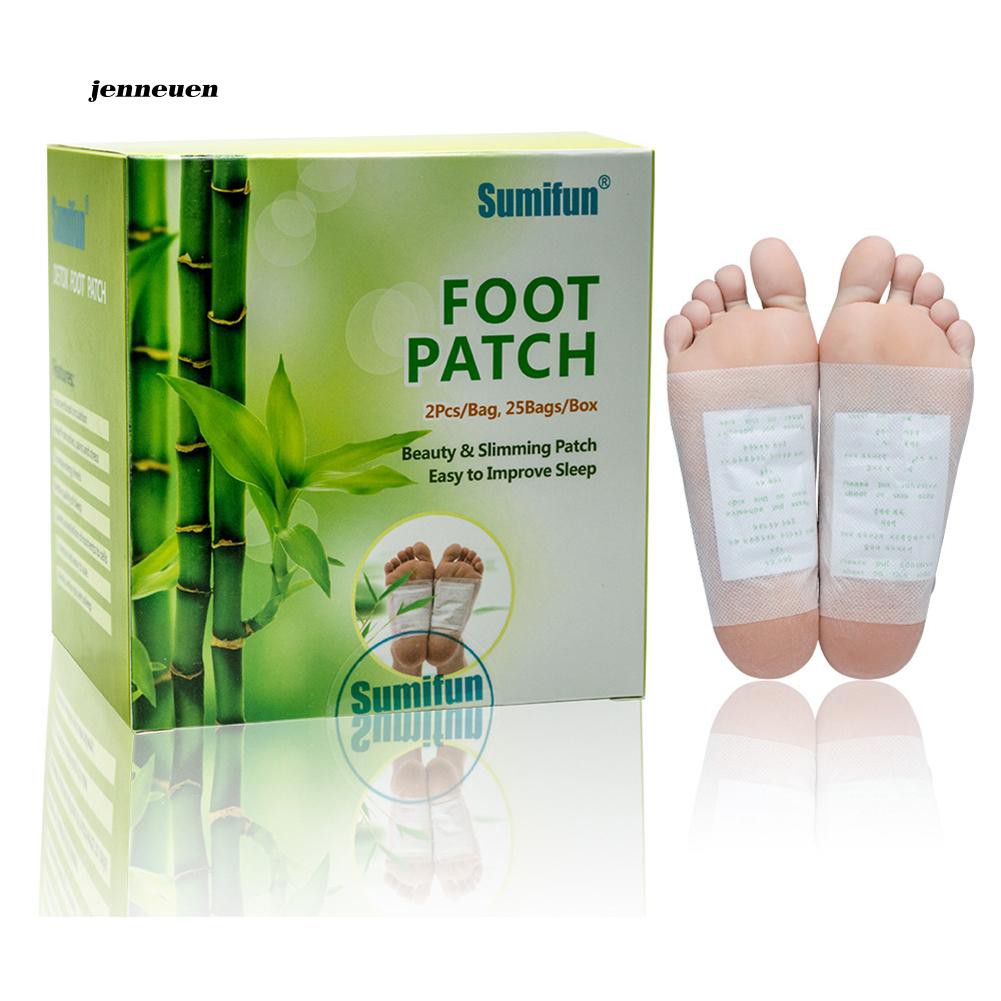 Set 50 miếng dán lòng bàn chân hỗ trợ thải độc và làm thon dáng