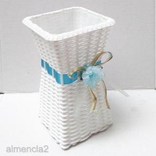 [Almencla2] Giỏ hoa mây 3 màu lụa