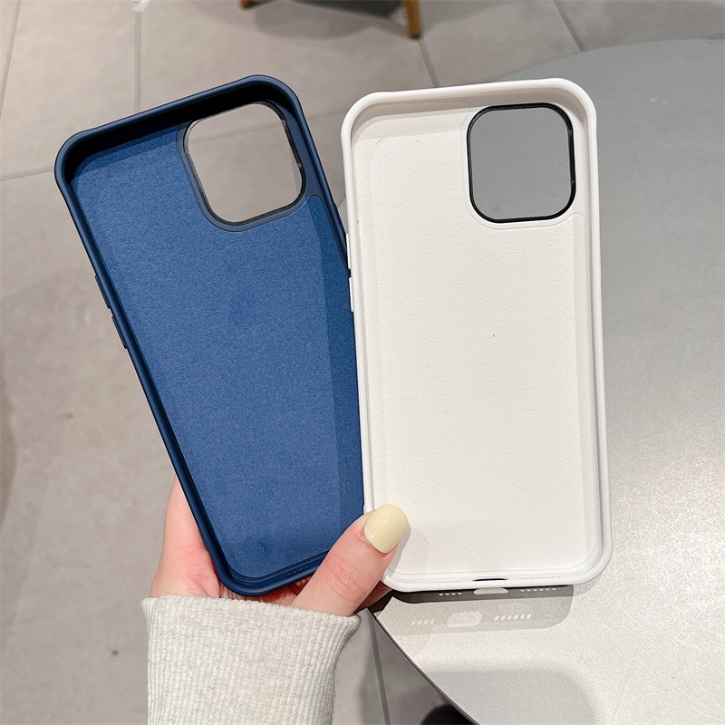 Ốp Điện Thoại TPU Silicon Dày Chống Sốc In Logo Cho iPhone 11 13 12 Pro Max 7 8 Plus XR X XS Max